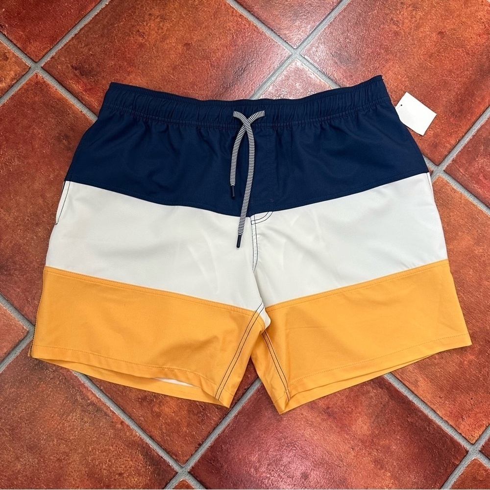 NWT Reyn Spooner Color Block Swim Tunks
